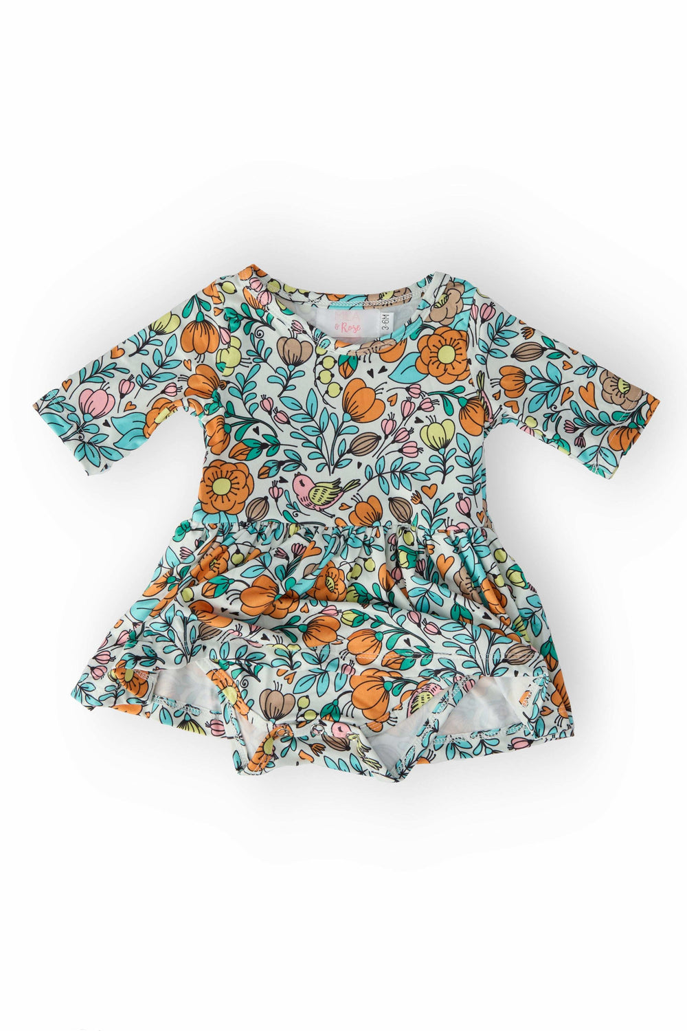 Vintage Vibes 3/4 Sleeve Twirl Bodysuit - Mila & Rose ® - Flyclothing LLC