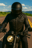 Edge - Mens Premium Leather Shirt Jacket - Unik Just for Bikers - Flyclothing LLC