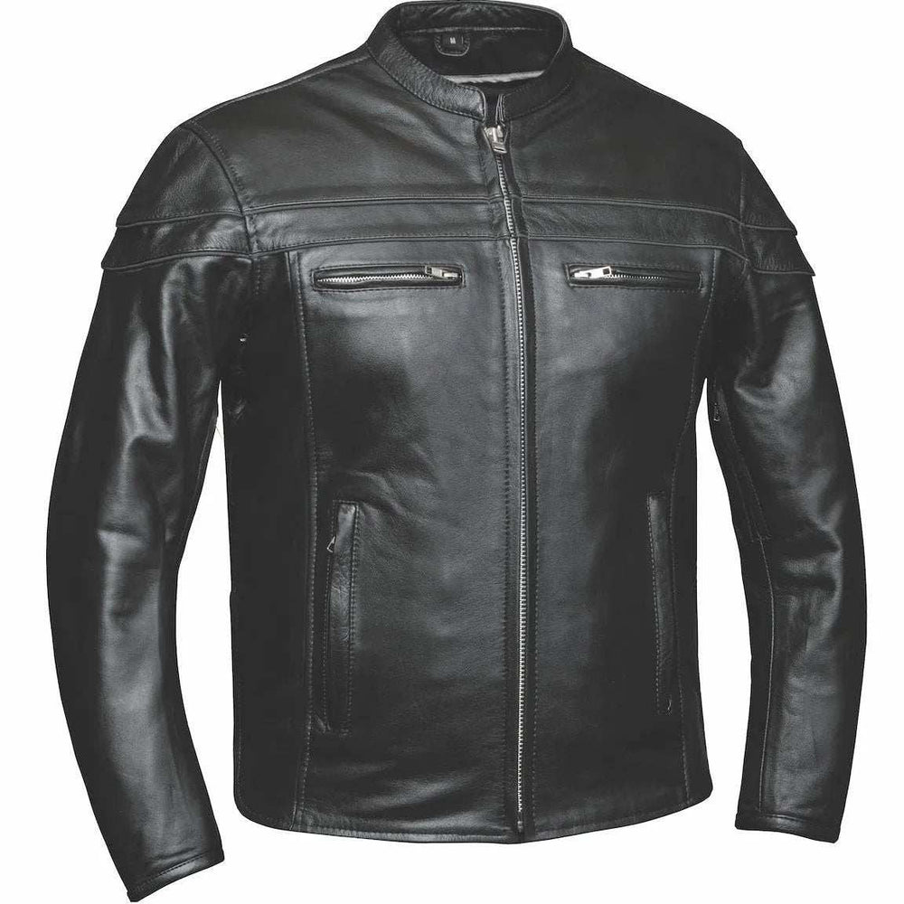Goose - Mens Premium Leather Jacket - Unik Just for Bikers - Flyclothing LLC