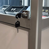 Retail Glass Display White Cabinet With Locking Storage - Cufflinks.com - Flyclothing LLC