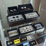 Retail Glass Display White Cabinet With Locking Storage - Cufflinks.com - Flyclothing LLC