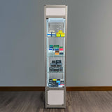 Retail Glass Display White Cabinet With Locking Storage - Cufflinks.com - Flyclothing LLC