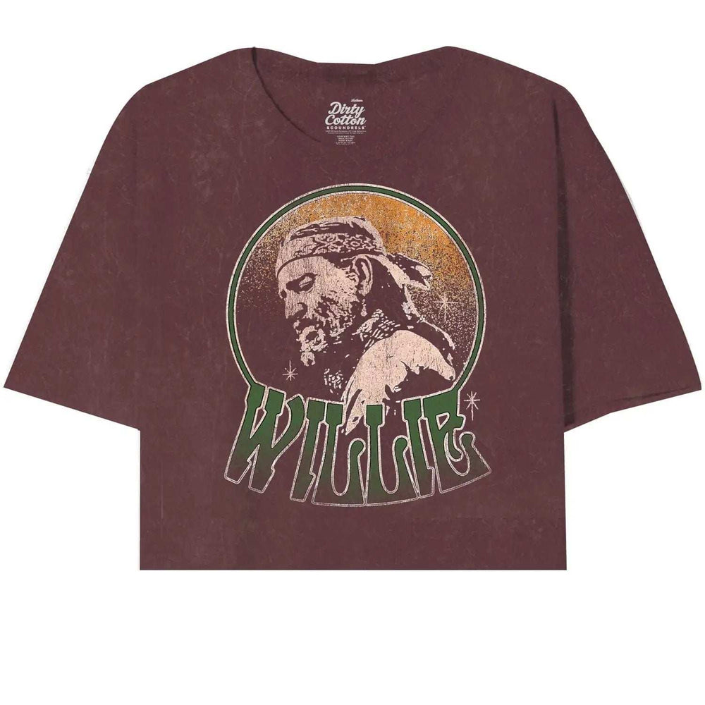 Willie Nelson-Headband Oversized Crop Tee - Willie Nelson - Flyclothing LLC