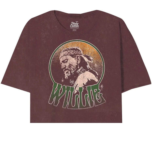 Willie Nelson-Headband Oversized Crop Tee - Willie Nelson - Flyclothing LLC