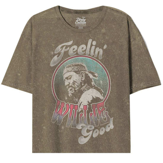 Willie Nelson Feelin Good Oversize Crop - Willie Nelson - Flyclothing LLC