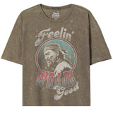 Willie Nelson Feelin Good Oversize Crop - Willie Nelson - Flyclothing LLC