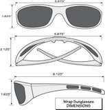 Florida Gators Wrap Sunglass with Visor Clip - Florida Gators - Flyclothing LLC