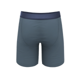 The Wake In The Lake | Tonal Teal Long Leg Ball Hammock® Pouch Underwear With Fly - Shinesty - Flyclothing LLC