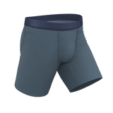 The Wake In The Lake | Tonal Teal Long Leg Ball Hammock® Pouch Underwear With Fly - Shinesty - Flyclothing LLC