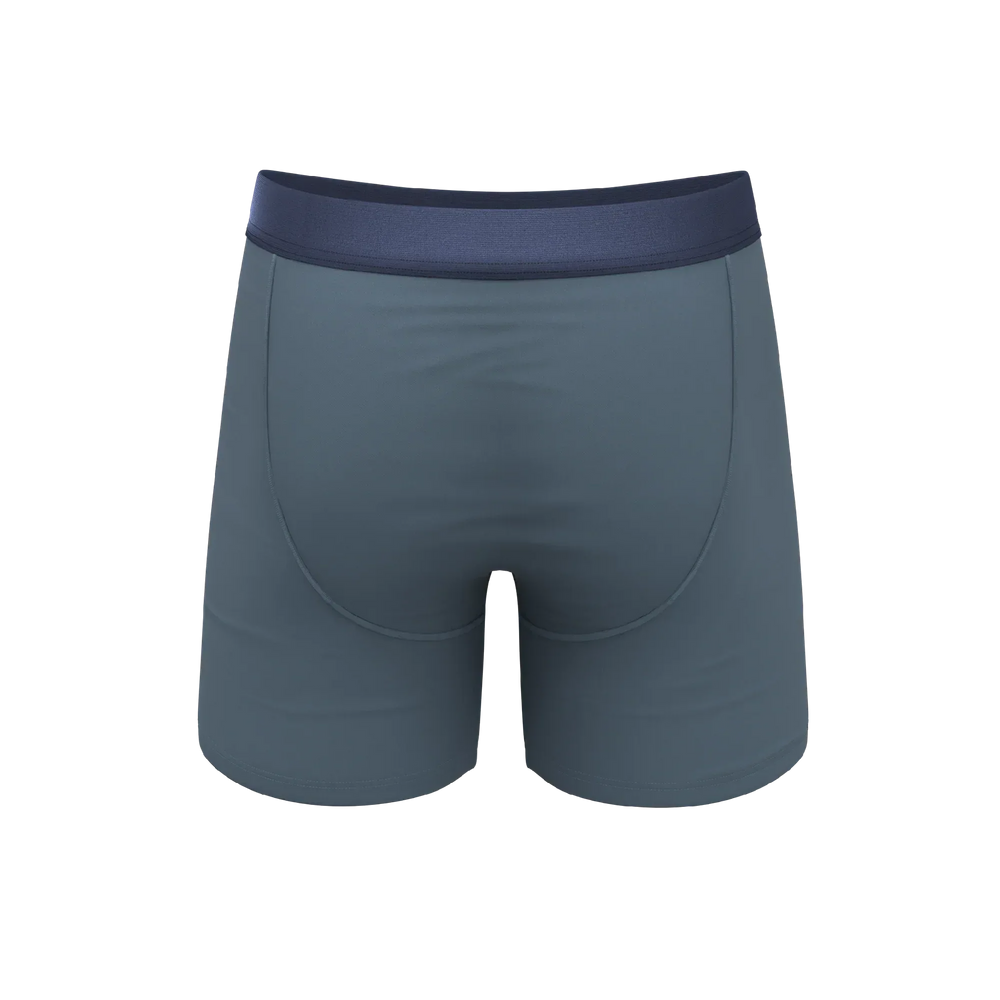 The Wake In The Lake | Tonal Teal Ball Hammock® Pouch Underwear - Shinesty - Flyclothing LLC