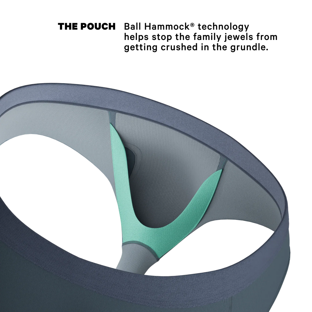 The Wake In The Lake | Tonal Teal Ball Hammock® Pouch Underwear Briefs - Shinesty - Flyclothing LLC