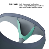 The Wake In The Lake | Tonal Teal Ball Hammock® Pouch Underwear Briefs - Shinesty - Flyclothing LLC