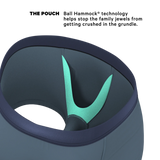 The Wake In The Lake | Tonal Teal Ball Hammock® Pouch Trunks Underwear - Shinesty - Flyclothing LLC