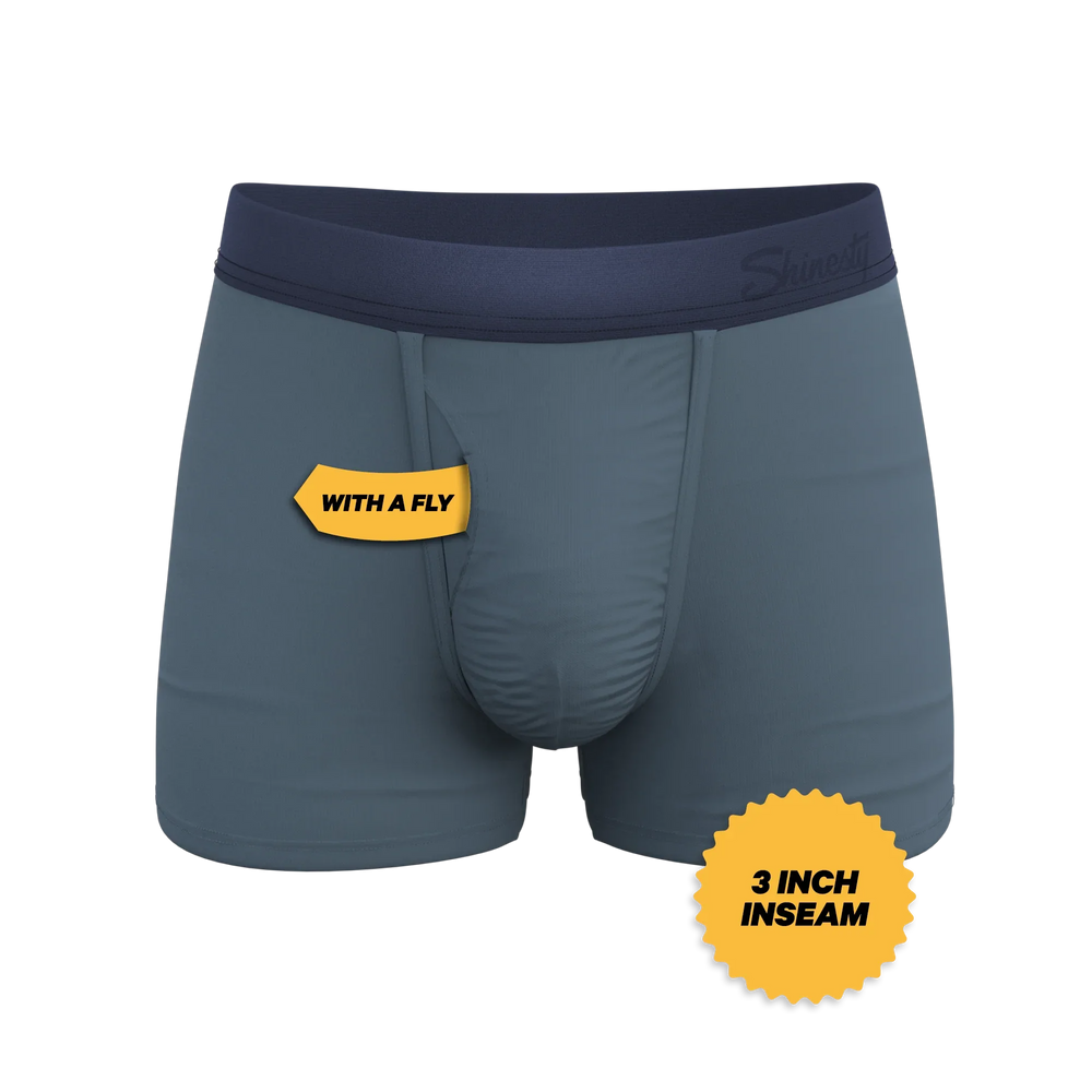 The Wake In The Lake | Tonal Teal Ball Hammock® Pouch Trunks Underwear - Shinesty - Flyclothing LLC