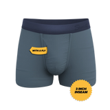 The Wake In The Lake | Tonal Teal Ball Hammock® Pouch Trunks Underwear - Shinesty - Flyclothing LLC