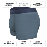The Wake In The Lake | Tonal Teal Ball Hammock® Pouch Trunks Underwear - Shinesty - Flyclothing LLC
