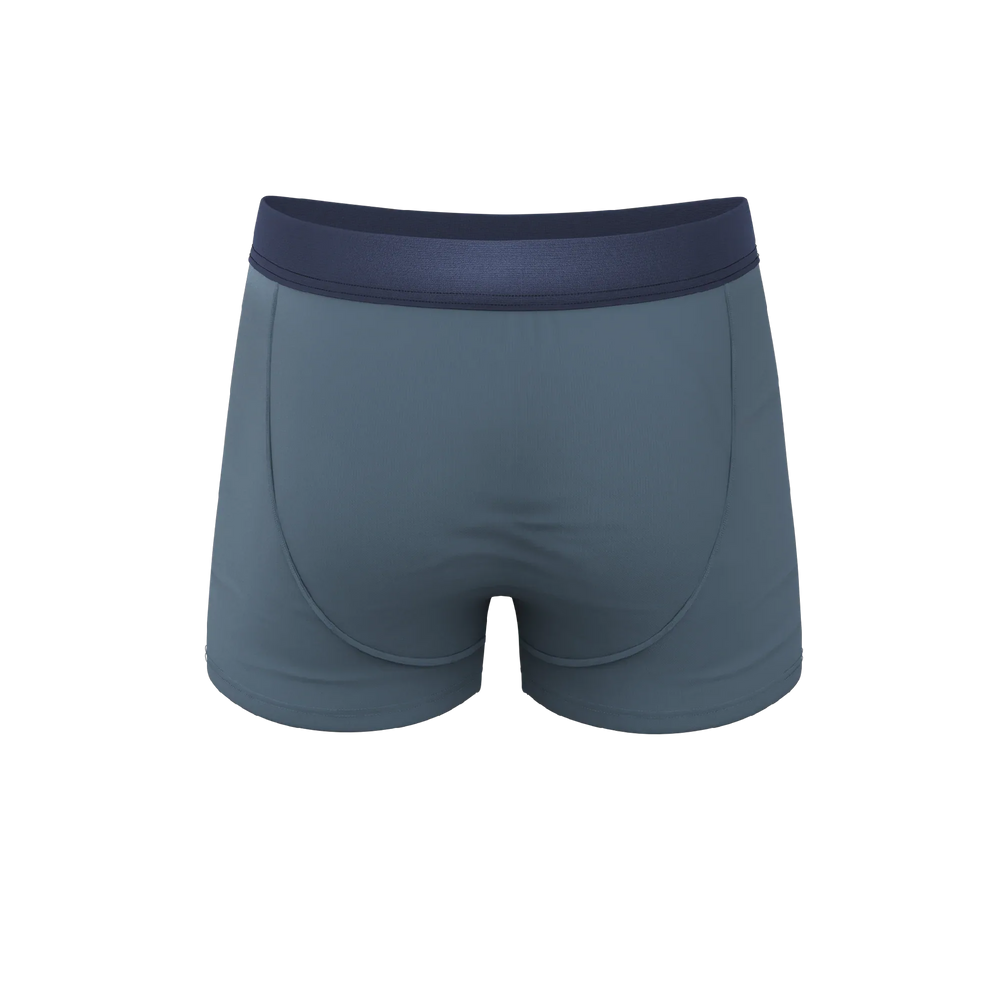 The Wake In The Lake | Tonal Teal Ball Hammock® Pouch Trunks Underwear - Shinesty - Flyclothing LLC