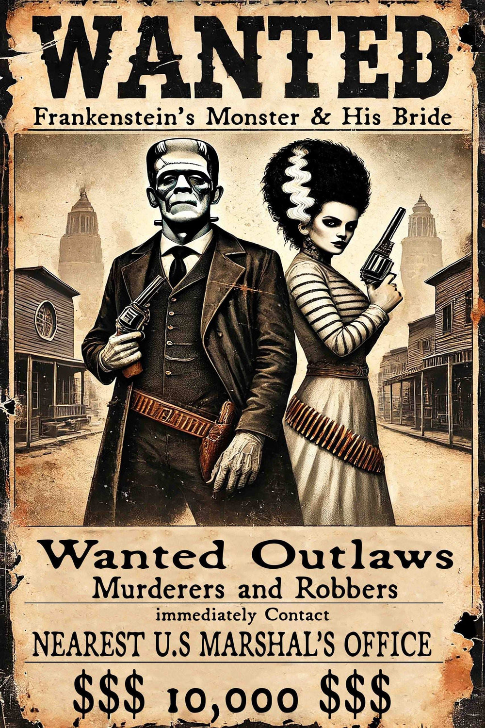 Black Market Art Company WANTED COUPLE Art Prints Print - Black Market Art Company - Flyclothing LLC