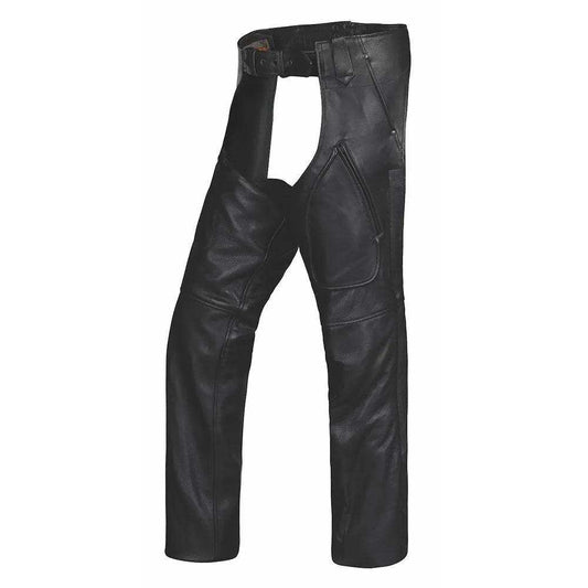 Warrior - Unisex Ultra 3-Pocket Leather Chaps - Unik Just for Bikers - Flyclothing LLC