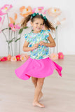 Watercolor Butterflies S/S Ruffle Tee - Mila & Rose ® - Flyclothing LLC