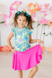 Watercolor Butterflies S/S Ruffle Tee - Mila & Rose ® - Flyclothing LLC