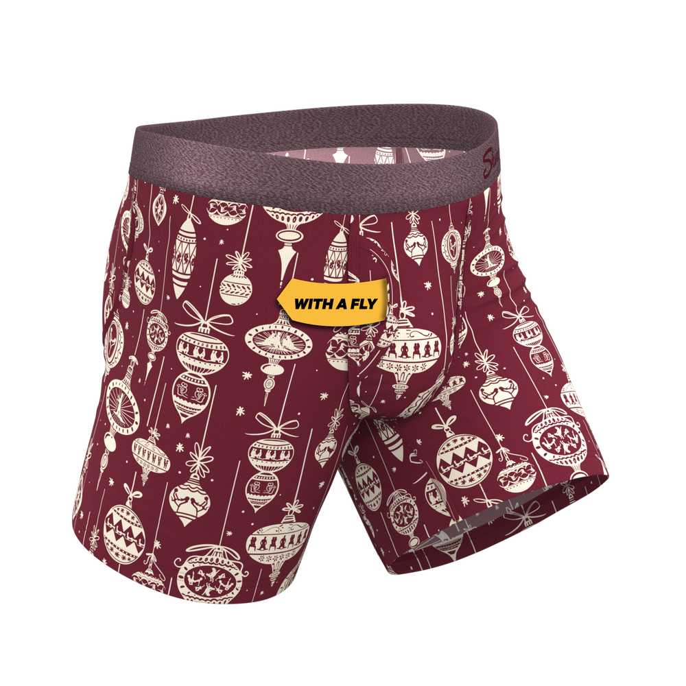 The Well Hung | Naughty Ornament Ball Hammock® Pouch Underwear With Fly - Shinesty - Flyclothing LLC