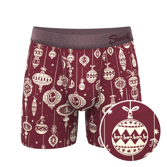 The Well Hung | Naughty Ornament Ball Hammock® Pouch Underwear With Fly - Shinesty - Flyclothing LLC