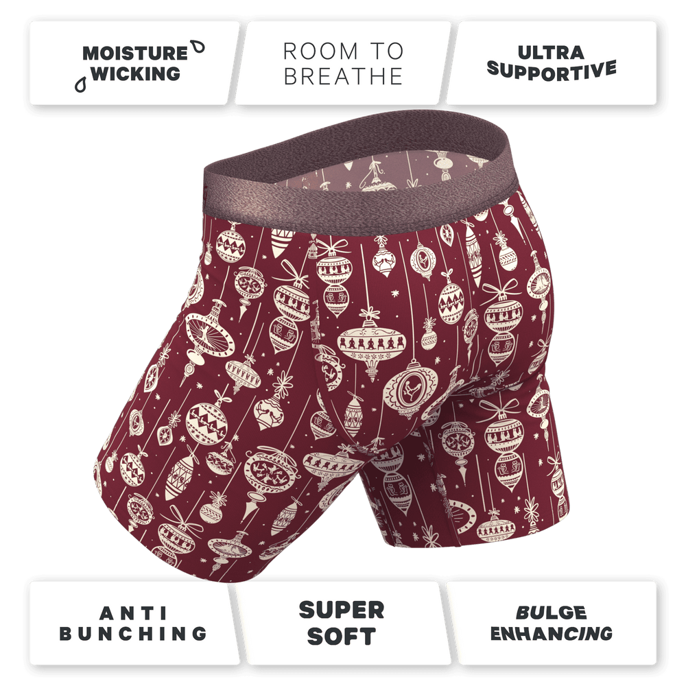 The Well Hung | Naughty Ornament Long Leg Ball Hammock® Pouch Underwear With Fly - Shinesty - Flyclothing LLC