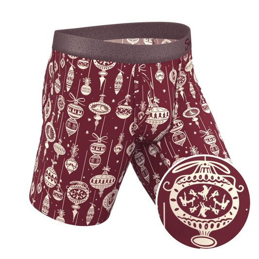 The Well Hung | Naughty Ornament Long Leg Ball Hammock® Pouch Underwear With Fly - Shinesty - Flyclothing LLC