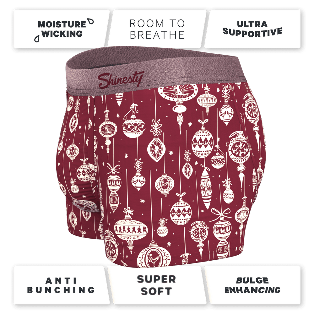 The Well Hung | Naughty Ornament Ball Hammock® Pouch Trunks Underwear - Shinesty - Flyclothing LLC