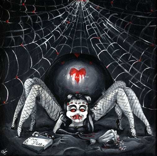 Black Market Art Company Widow Spider Print - Black Market Art Company - Flyclothing LLC