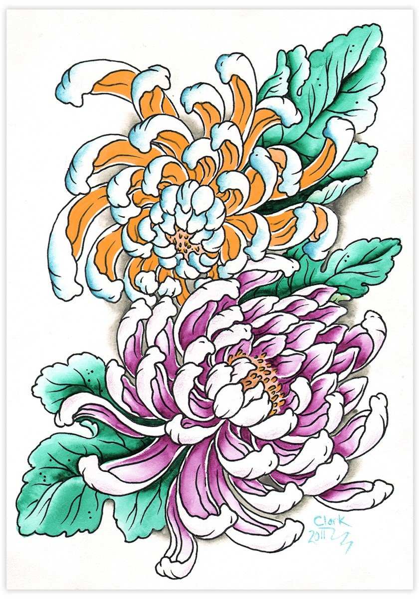 Black Market Art Company Wild Mums Print - Black Market Art Company - Flyclothing LLC