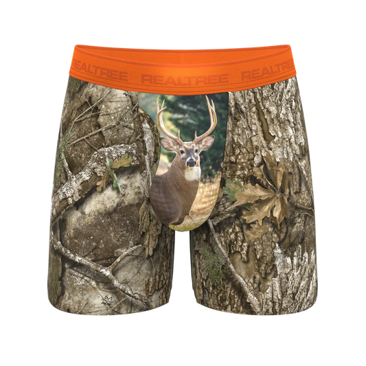 The Wild Game | Realtree x Shinesty Neon Orange Ball Hammock® Pouch Underwear With Fly - Shinesty - Flyclothing LLC