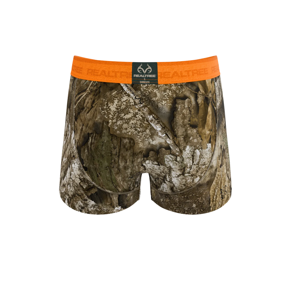 The Wild Game | Realtree x Shinesty Neon Orange Ball Hammock® Pouch Trunks Underwear - Shinesty - Flyclothing LLC
