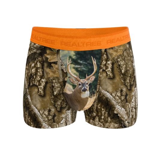 The Wild Game | Realtree x Shinesty Neon Orange Ball Hammock® Pouch Trunks Underwear - Shinesty - Flyclothing LLC