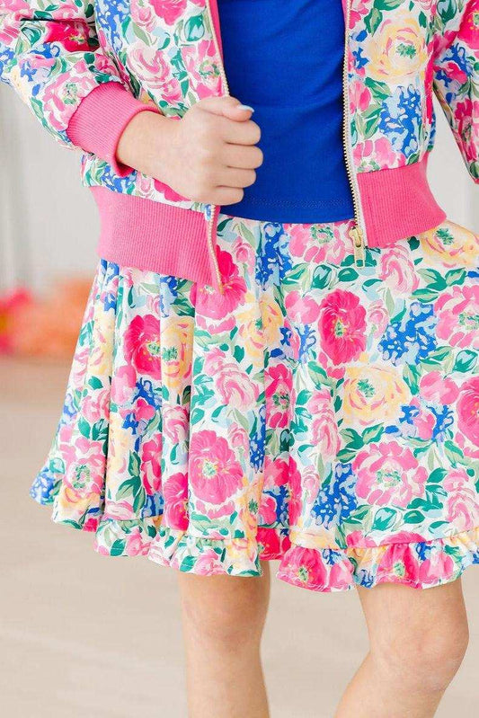 Wildflower Wishes Ruffle Twirl Skort - Mila & Rose ® - Flyclothing LLC