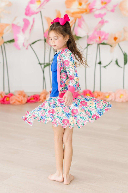Wildflower Wishes Ruffle Twirl Skort - Mila & Rose ® - Flyclothing LLC