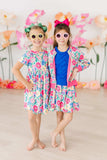 Wildflower Wishes S/S Pocket Twirl Dress - Mila & Rose ® - Flyclothing LLC