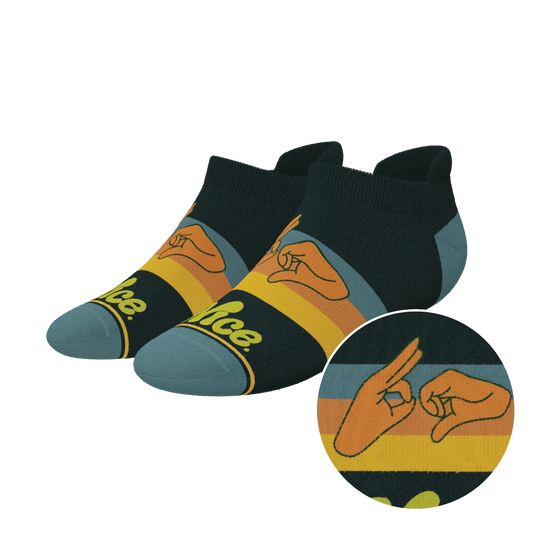 The Wine Dine & 69 | Route 69 Heel Hammock™ Ankle Socks - Shinesty - Flyclothing LLC