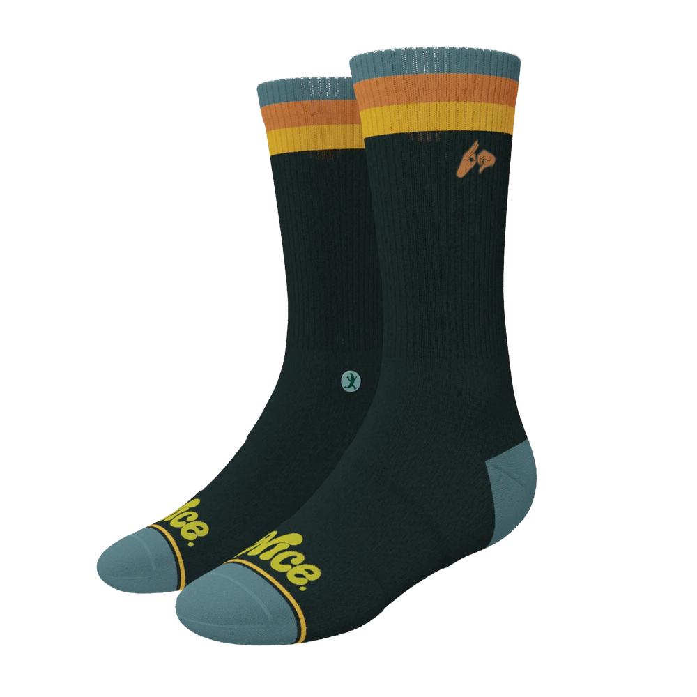 The Wine Dine & 69 | Route 69 Heel Hammock™ Crew Socks - Shinesty - Flyclothing LLC