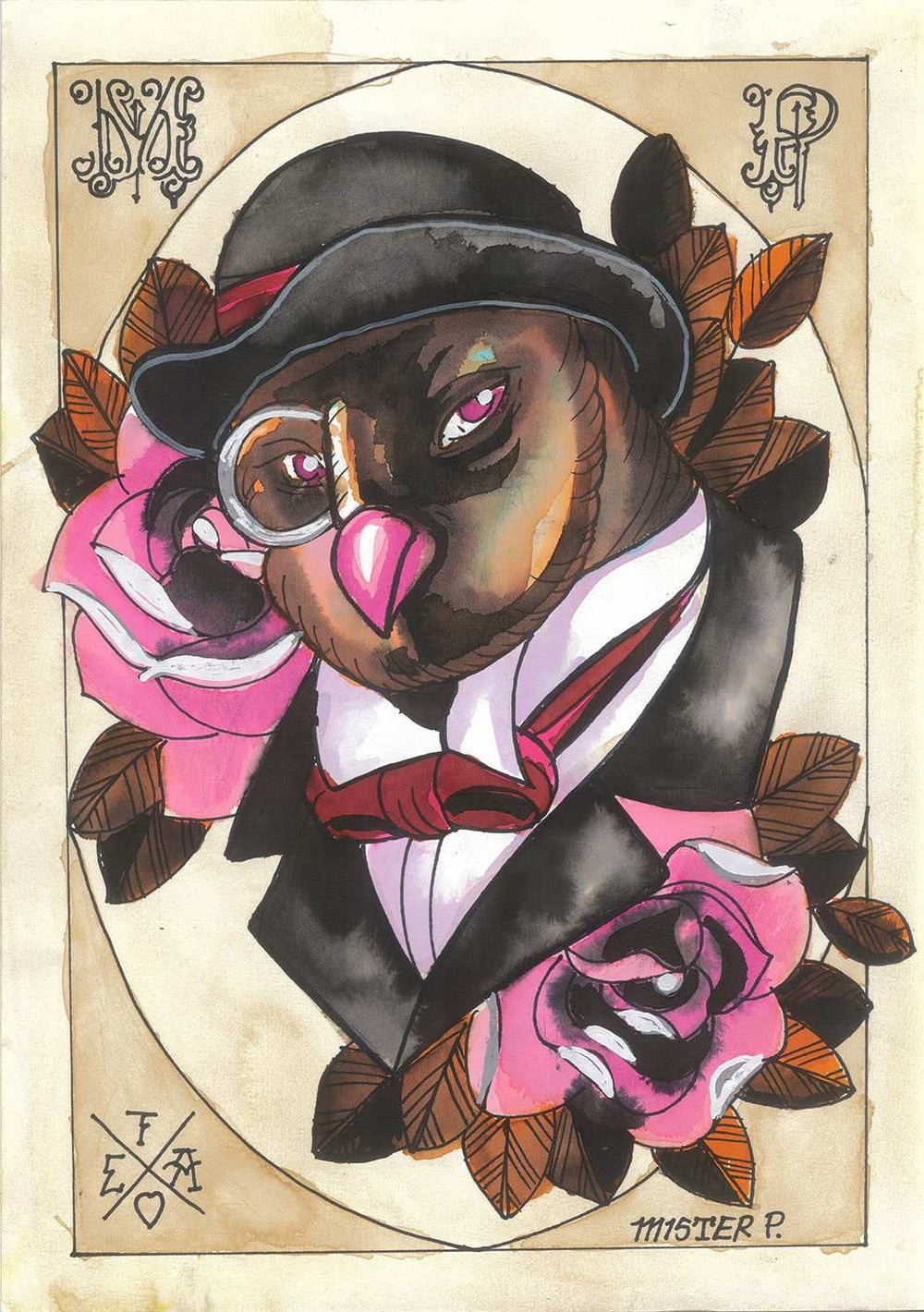 Black Market Art Company Wise Owl Print - Black Market Art Company - Flyclothing LLC