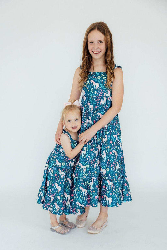 Wish Upon a Unicorn Ruffle Maxi Dress - Mila & Rose ® - Flyclothing LLC