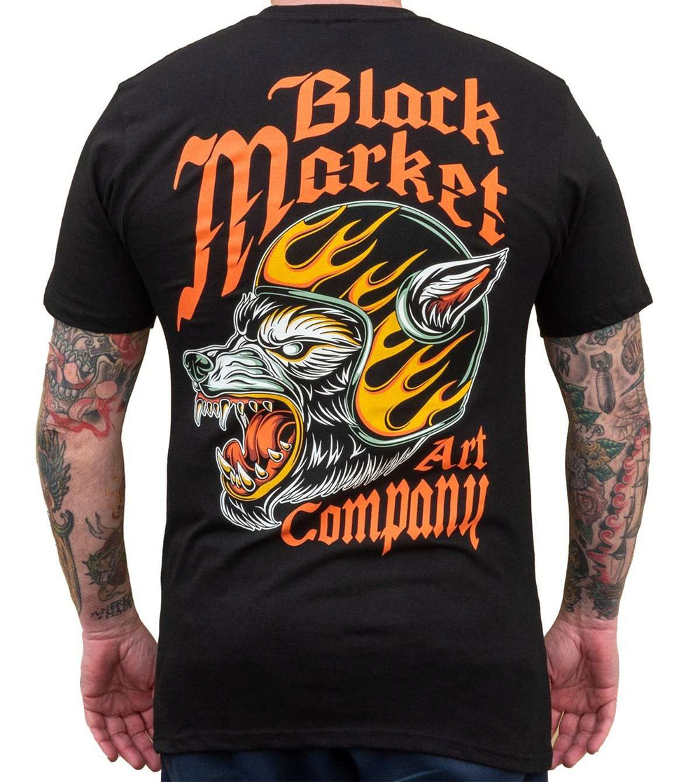 Black Market Art Company Wolf Speed Men's T-Shirt - Black Market Art Company - Flyclothing LLC