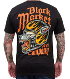 Black Market Art Company Wolf Speed Men's T-Shirt - Black Market Art Company - Flyclothing LLC