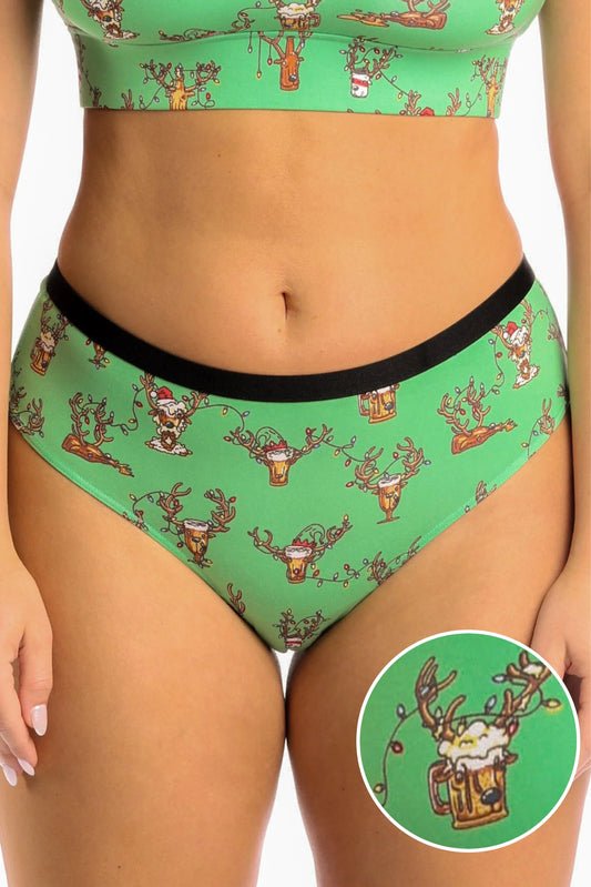 The Blitzened | Reindeer Beer Cheeky Underwear - Shinesty - Flyclothing LLC