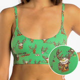 The Blitzened | Reindeer Beer Boob Hammock™ Scoop Bralette - Shinesty - Flyclothing LLC