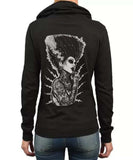 Black Market Art Company Demon Love Women's Zip Hoodie - Black Market Art Company - Flyclothing LLC