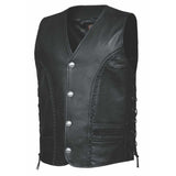 Wrangler - Mens Ultra Leather Vest - Unik Just for Bikers - Flyclothing LLC