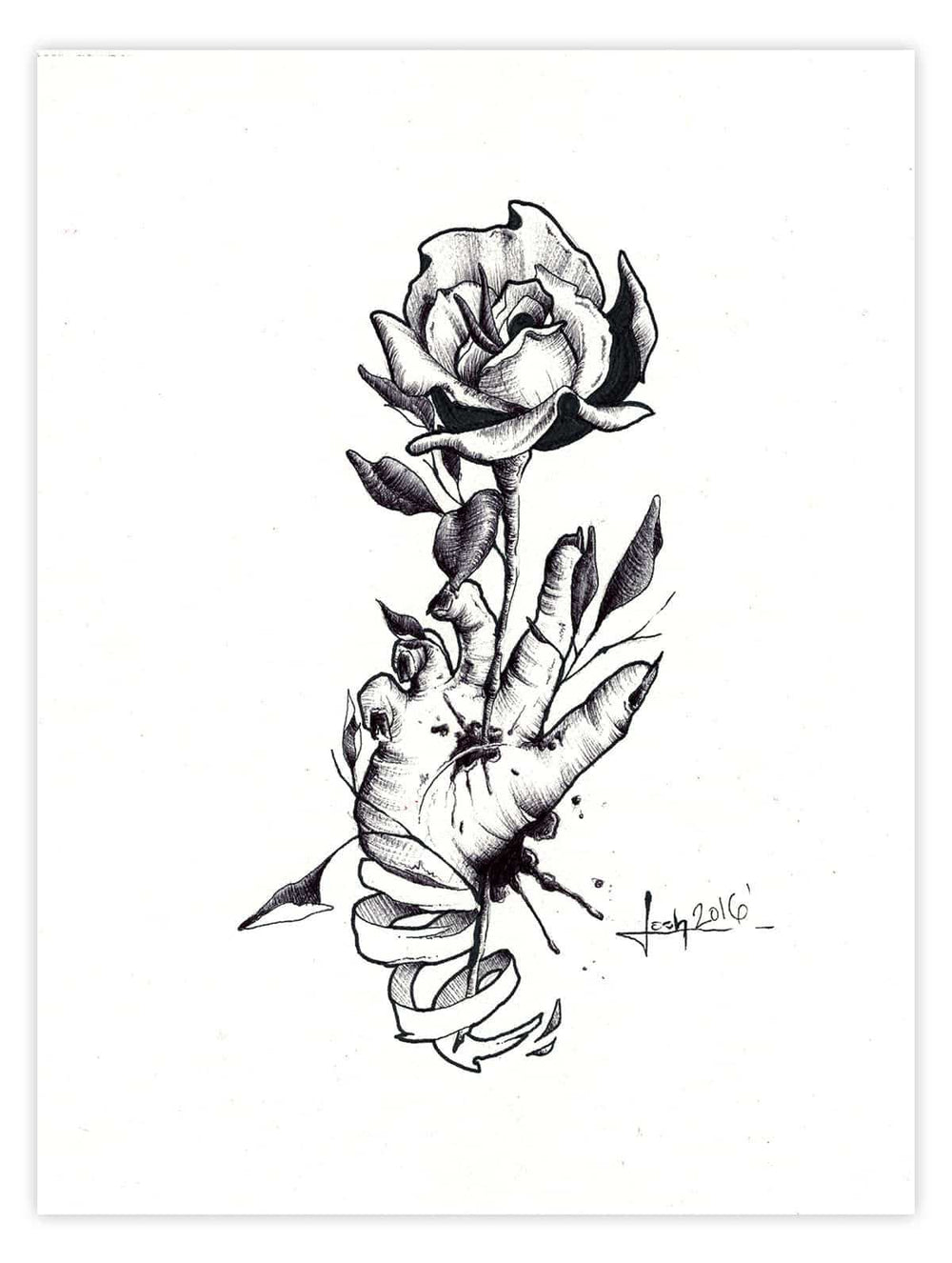 Black Market Art Company Writers Cramp Print - Black Market Art Company - Flyclothing LLC