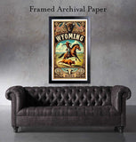 Black Market Art Company Wyoming Rodeo Poster & Art Print / Wall Art / Western Decor Print - Black Market Art Company - Flyclothing LLC